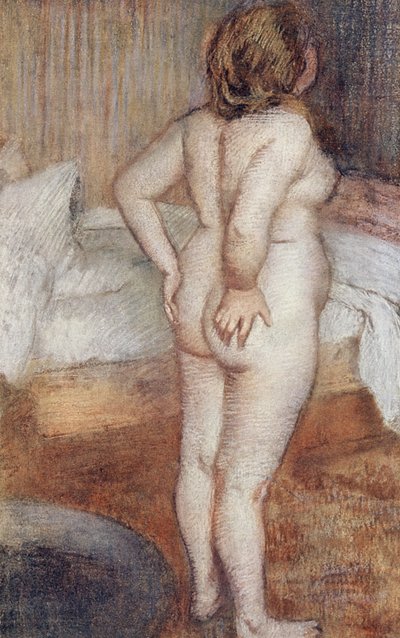 Stehender Akt von Edgar Degas